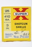 Vintage Ammo - 1 Full Box - Winchester Western - 410 Gauge - Shotshells