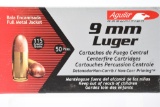 250 Rounds - Aguila 9mm Luger Ammunition - Full Metal Jacket - 115 Grain
