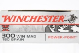 80 Rounds - Winchester 300 Win. Mag. Ammunition - Power Point - 180 Grain