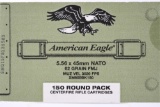 300 Rounds - Federal American Eagle 5.56 NATO Ammunition - Green Tip - FMJ - 62 Grain