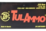 260 Rounds - Tula Ammo 223 Rem. Ammunition - Full Metal Jacket Steel Case - 55 Grain