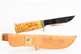 J. Marttiini Lapp Knife - #245 - W/ Leather Sheath - Made In Finland