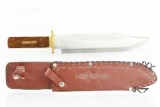 Vintage Bowie Knife - W/ Leather Sheath