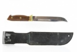 Vintage Gilman Hunting Knife - W/ Leather Sheath