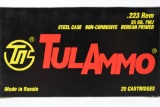 320 Rounds - Tula Ammo 223 Rem. Ammunition - Full Metal Jacket Steel Case - 55 Grain