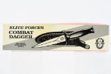 Vintage United Combat Dagger - Elite Forces - W/ Leather Sheath