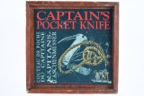 Captains Pocket Knife - Multi-Tool - W/ Leather Belt Sheath & Wooden Box