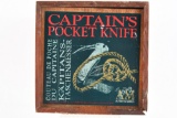 Captains Pocket Knife - Multi-Tool - W/ Leather Belt Sheath & Wooden Box