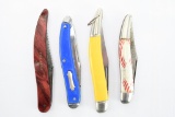 (4) Vintage Folding Fishing Knives