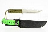 (2) Tactical/ Survival Knives (1 W/ Box & Sheath)