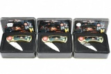(3) New-Old-Stock Davey Allison Commemorative Folding Knives - W/ Cases