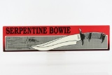 New-In-Box Serpentine Bowie Knife - W/ Sheath