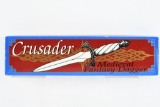 New-In-Box Crusader Medieval Dagger - W/ Sheath