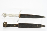 Vintage Korium Solingen Dagger - W/ Leather Sheath