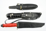 (3) Vintage Survival Knives/ Dagger - W/ Sheaths