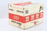 2500 Rounds - CCI Mini-Mag 22 LR Rimfire Ammunition - Copper Plated Round Nose - 40 Grain