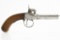 Mid-1800's English, 40 Black Powder Cal., Percussion Single Shot Boot Pistol