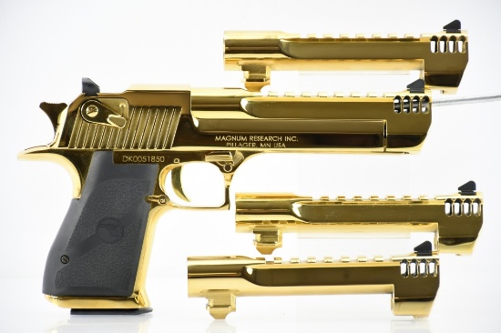 Magnum Research, Desert Eagle Mark XIX "Titanium Gold" - Multi-Barrel Set -  SN DK0051850