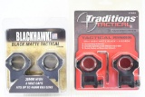 (2) Blackhawk/ Traditions Tactical 30mm Scope Ring Sets - Sells Together