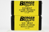 (200) Berger VLD Moly Match Grade 6mm Bullets - 140 Grain - Sells Together