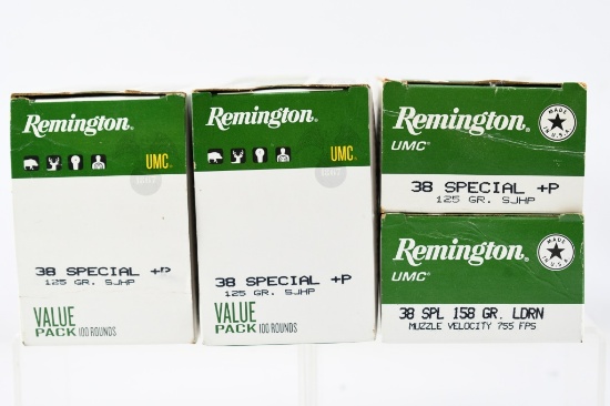 38 Special +P Caliber Ammunition - Remington - 267 Rounds