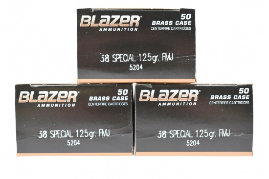 38 Special Caliber Ammunition - CCI Blazer - 150 Rounds