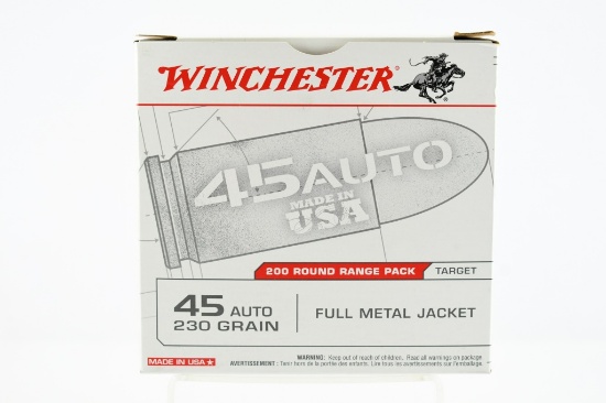 45 ACP Caliber Ammunition - Winchester - 200 Rounds