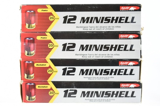 12 Gauge Minishell Ammunition - Aguila - 80 Rounds