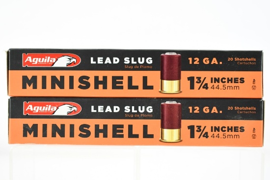 12 Gauge Minishell Ammunition - Aguila - 37 Rounds