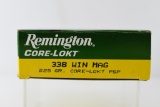 338 Win. Magnum Caliber Ammunition - Remington - 18 Rounds