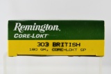 303 British Caliber Ammunition - Remington - 18 Rounds