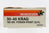 30-40 Krag Caliber Ammunition - Winchester - 20 Rounds