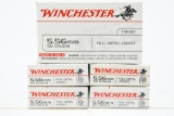 5.56mm Caliber Ammunition - Winchester - 100 Rounds