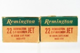 22 Rem. Jet Magnum Caliber Ammunition - Remington - 100 Rounds