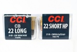 22 LR & Short Caliber Ammunition - CCI - 188 Rounds