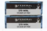 270 Win. Caliber Ammunition - Federal - 40 Rounds