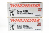 6mm Rem. Caliber Ammunition - Winchester - 40 Rounds