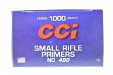 No. 400 Small Rifle Primers - CCI - 1,000 Primers