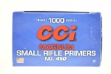No. 450 Small Magnum Rifle Primers - CCI - 1,000 Primers