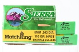 6mm Caliber Bullets - Sierra - 700 Bullets