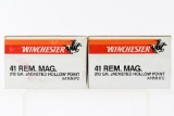 41 Rem. Magnum Caliber Ammunition - Winchester - 40 Rounds