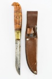 Vintage Hunting Knife W/ Sheath - Unmarked