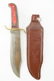 Vintage Bowie Knife W/ Sheath - Unmarked