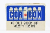 45 Long Colt Caliber Ammunition - Carbon - 20 Rounds