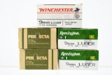 9mm Luger Caliber Ammunition - Remington/ Winchester/ Perfecta - 250 Rounds