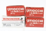 32 Auto Caliber Ammunition - Winchester/ Fiocchi - 175 Rounds