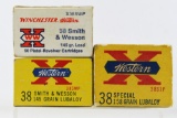 38 S&W/ Special Caliber Vintage Ammunition - Winchester Western - 113 Rounds