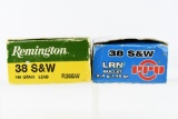 38 S&W Caliber Ammunition - Remington/ PPU - 100 Rounds