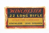 22 LR Caliber Vintage Ammunition - Winchester - 32 Rounds