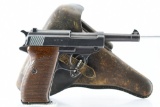 1944 WWII German Walther, Model P.38, 9mm Luger Cal., Semi-Auto (W/ Holster), SN - 8640